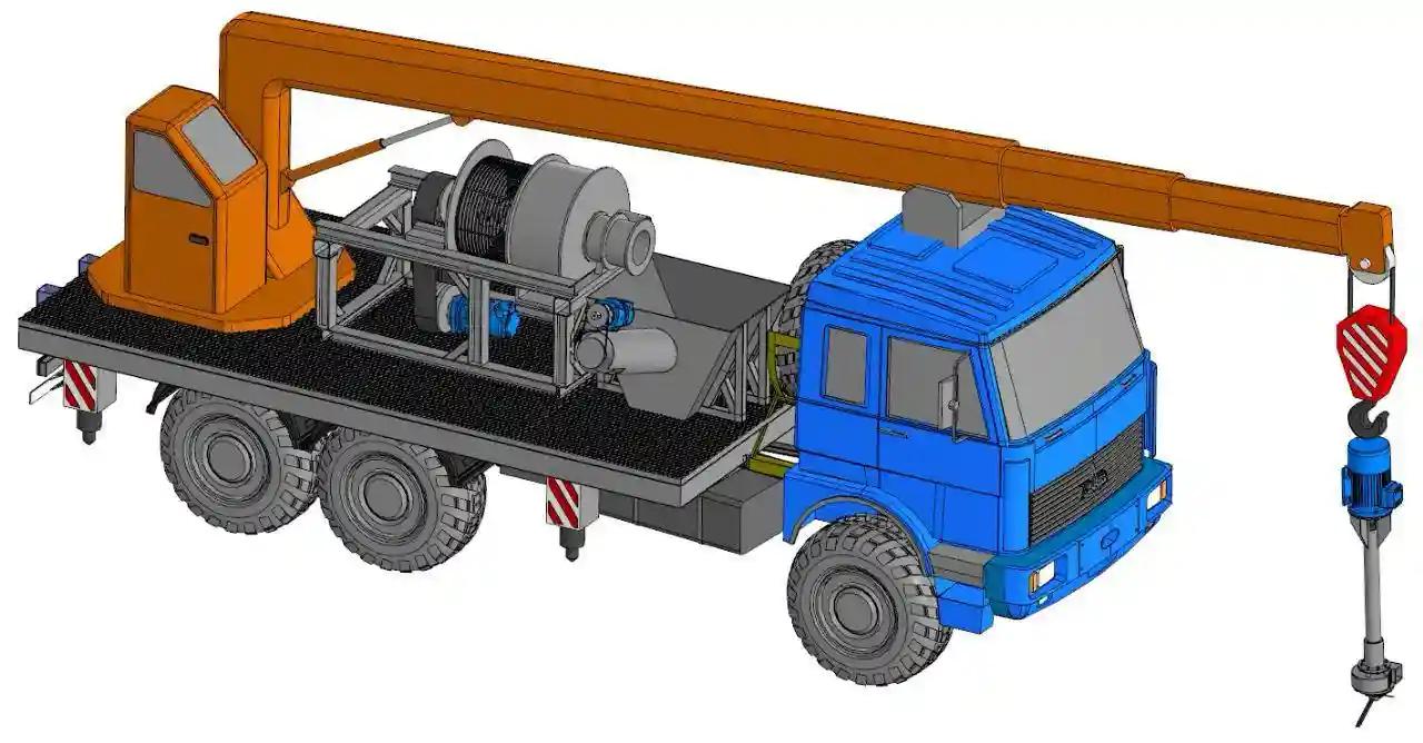 Концептуальная версия передвижной установки УРНС-1М - Conceptual Version of Mobile Installation URNS-1M